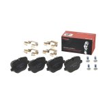 Brembo Low-Met Brake Pads P44025 Pads, Brembo, Semi-Metallic, Integrally Molded, Shims, with Hardware, Land Rover, Set thumbnail 1