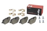 Brembo Low-Met Brake Pads P44025 Pads, Brembo, Semi-Metallic, Integrally Molded, Shims, with Hardware, Land Rover, Set thumbnail 5