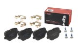 Brembo Low-Met Brake Pads P44025 Pads, Brembo, Semi-Metallic, Integrally Molded, Shims, with Hardware, Land Rover, Set thumbnail 6