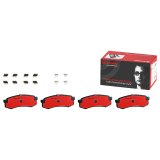 Brembo NAO Ceramic Brake Pads P83024N Pads, Brembo, Ceramic, Integrally Molded, Shims, with Hardware, Lexus, Set thumbnail 1