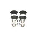 Brembo Low-Met Brake Pads P85073 Pads, Brembo, Semi-Metallic, Integrally Molded, Shims, with Hardware, Audi, Set thumbnail 3