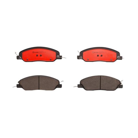 Brembo NAO Ceramic Brake Pads P24181N Pads, Brembo, Ceramic, Integrally Molded, Shims, Ford, Set