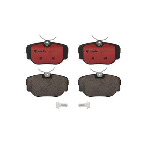 Brembo NAO Ceramic Brake Pads P44009N Pads, Brembo, Ceramic, Integrally Molded, Shims, with Hardware, Land Rover, Set thumbnail 1