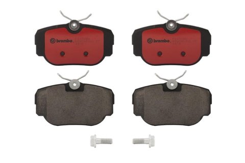 Brembo NAO Ceramic Brake Pads P44009N Pads, Brembo, Ceramic, Integrally Molded, Shims, with Hardware, Land Rover, Set thumbnail 2