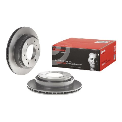Brembo Premium UV Coated Brake Rotors 09.A450.11 Rotor, Brembo, Vented, Solid Surface, 11.81 in. Diameter, Iron, UV-Coated, Mitsubishi, Each