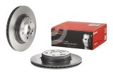 Brembo Prime UV Coated Brake Rotors 09.A742.21 Rotor, Brembo, Vented, Solid Surface, 11.81 in. Diameter, Iron, UV-Coated, Mercedes-Benz, Each thumbnail 1