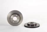 Brembo Premium UV Coated Brake Rotors 09.6753.21 Rotor, Brembo, Vented, Solid Surface, 10.24 in. Diameter, Iron, UV-Coated, For use on Acura®, Each thumbnail 7