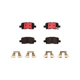 Brembo NAO Ceramic Brake Pads P28057N Pads, Brembo, Ceramic, Integrally Molded, Shims, with Hardware, For use on Acura®, Set thumbnail 1
