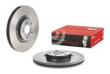 Brembo Prime UV Coated Brake Rotors for 2013-2020 FUSION, 2013-2016 MKZ - 09.N256.21 Rotor, Brembo, Vented, Solid Surface, 12.44 in. Diameter, Iron, UV-Coated, Ford, Each thumbnail 1