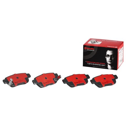 Brembo NAO Ceramic Brake Pads P28067N Pads, Brembo, Ceramic, Integrally Molded, Shims, For use on Acura®, Set