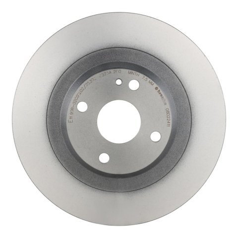 Brembo Premium UV Coated Brake Rotors 08.D224.11 Rotor, Brembo, Solid, Solid Surface, 11.02 in. Diameter, Iron, UV-Coated, Mazda, Each thumbnail 2