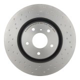 Brembo Xtra Drilled Performance Rotors for 2003-2009 350Z, 2003-2004 G35 - 09.8485.1X Brake Rotor, Brembo, Vented, Cross-Drilled Surface, 12.76 in. Diameter, Iron, UV-Coated, Infiniti, Each thumbnail 3