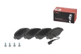 Brembo Low-Met Brake Pads P85131 Pads, Brembo, Semi-Metallic, Integrally Molded, Shims, with Hardware, Volkswagen, Set thumbnail 6