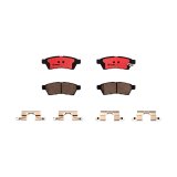 Brembo NAO Ceramic Brake Pads P56077N Pads, Brembo, Ceramic, Integrally Molded, Shims, with Hardware, For Nissan, Set thumbnail 1