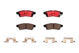 Brembo NAO Ceramic Brake Pads P56077N Pads, Brembo, Ceramic, Integrally Molded, Shims, with Hardware, For Nissan, Set thumbnail 2