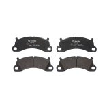Brembo Low-Met Brake Pads P65025 Pads, Brembo, Semi-Metallic, Integrally Molded, Shims, Porsche, Set thumbnail 1