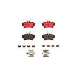Brembo NAO Ceramic Brake Pads P24133N Pads, Brembo, Ceramic, Integrally Molded, Shims, with Hardware, Ford, Set thumbnail 1