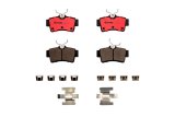 Brembo NAO Ceramic Brake Pads P24133N Pads, Brembo, Ceramic, Integrally Molded, Shims, with Hardware, Ford, Set thumbnail 2