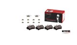 Brembo NAO Ceramic Brake Pads P24133N Pads, Brembo, Ceramic, Integrally Molded, Shims, with Hardware, Ford, Set thumbnail 3