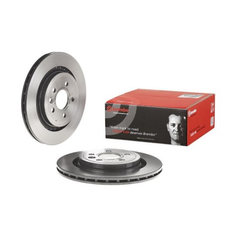 Brembo Premium UV Coated Brake Rotors 09.9587.11 Rotor, Brembo, Vented, Solid Surface, 11.89 in. Diameter, Iron, UV-Coated, Volvo, Each