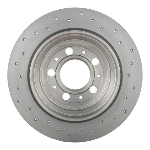 Brembo Xtra Drilled Performance Rotors 08.7765.1X Brake Rotor, Brembo, Solid, Cross-Drilled Surface, 11.02 in. Diameter, Iron, UV-Coated, Volvo, Each thumbnail 2