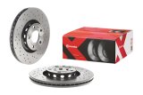 Brembo Xtra Drilled Performance Rotors 09.8690.1X Brake Rotor, Brembo, Vented, Cross-Drilled Surface, 12.28 in. Diameter, Iron, UV-Coated, Audi, Each thumbnail 1