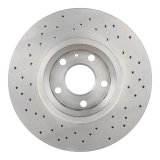Brembo Xtra Drilled Performance Rotors 09.8690.1X Brake Rotor, Brembo, Vented, Cross-Drilled Surface, 12.28 in. Diameter, Iron, UV-Coated, Audi, Each thumbnail 3