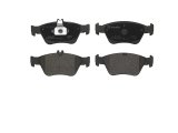 Brembo Low-Met Brake Pads P50023 Pads, Brembo, Semi-Metallic, Integrally Molded, Shims, Mercedes-Benz, Set thumbnail 4