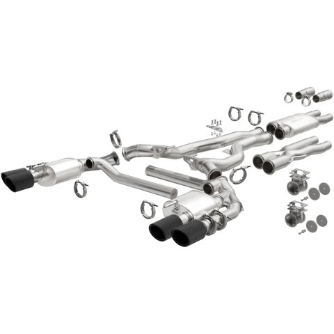 MagnaFlow xMOD Series Performance Exhaust Systems for 2018-2023 MUSTANG - 19535 Systems, Series, 3 in. Diameter, Cat-Back, 4 in. Carbon Fiber Tips, Ford, Kit