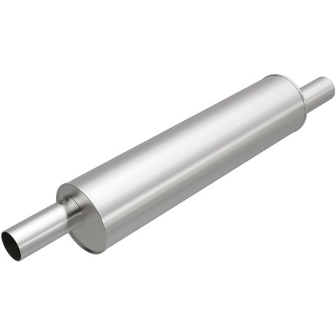 MagnaFlow Universal Steel 2.25 Inch Muffler 201-6539 Muffler, Universal, in. Offset Inlet/Outlet, Round, Steel, Aluminized, Each