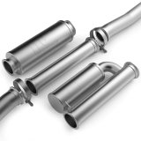 MagnaFlow xMOD Series Performance Exhaust Systems for 2024-2025 MUSTANG - 19646 System, Series, Cat-Back, 3 in. Diameter, Stainless Steel, Split Rear Exit, Black Chrome Tips, Ford, Kit thumbnail 1
