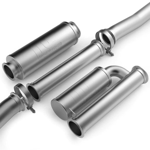 MagnaFlow xMOD Series Performance Exhaust Systems for 2024-2025 MUSTANG - 19646 System, Series, Cat-Back, 3 in. Diameter, Stainless Steel, Split Rear Exit, Black Chrome Tips, Ford, Kit