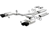 MagnaFlow xMOD Series Performance Exhaust Systems for 2024-2025 MUSTANG - 19646 System, Series, Cat-Back, 3 in. Diameter, Stainless Steel, Split Rear Exit, Black Chrome Tips, Ford, Kit thumbnail 5