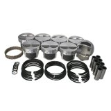 Wiseco Pro Tru Street Pistons PTS525AS Pistons, Street, Forged, Flat Top, 4.125 in. Bore, Rings, Chevrolet, 6.6L, Set of 8 thumbnail 1