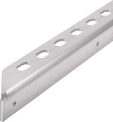 Allstar Performance Slotted Angle Aluminum Support Braces ALL23124 Body Brace, Aluminum, Slotted, Angle, .125 in. Thickness, 1.00 in. Width, 72 in. Length, Each thumbnail 1