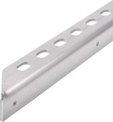 Allstar Performance Slotted Angle Aluminum Support Braces ALL23124 Body Brace, Aluminum, Slotted, Angle, .125 in. Thickness, 1.00 in. Width, 72 in. Length, Each thumbnail 2