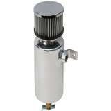 Allstar Performance Breather Tanks ALL36108 Oil BreatherTank, Dry Sump Breather, Round, Aluminum, Natural, Filtered Breather, Universal, Each thumbnail 2