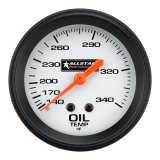Allstar Performance Gauges ALL80097 Gauge, Allstar, Oil Temperature, 140-340 Degrees F, 2 5/8 in. Diameter, Analog, Full Sweep, Illuminated, Mechanical, White Face, Black Bezel, Each thumbnail 2