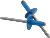 Allstar Performance Large Head Rivets ALL18174 Rivets, Blind Rivets, 3/16 in. Rivet, 9/16 in. Head, Aluminum/Steel, Pepsi Blue, Set of 250 thumbnail 2