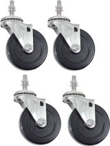 Allstar Performance Standard Cradle Wheel Kits ALL10162 Engine Wheels, Rubber, 3 in. Diameter, Set of 4 thumbnail 2