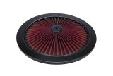 Allstar Performance Air Cleaner Tops ALL26010 Filter Assembly Top, Black, Steel, Round, Cotton Gauze, Red, Each thumbnail 1