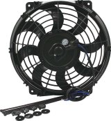 10 Inch 775 CFM Allstar Performance Curved Blade Electric Fan ALL30070 Fan, Single, in. Diameter, Reversible, 750 cfm, Black, Plastic, Kit thumbnail 1
