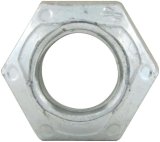 Allstar Performance Mechanical Locking Hex Nuts ALL16081-10 Nuts, Hex, Steel, Zinc Plated, Self-locking, 5/16-24 in. Fine Thread, Set of 10 thumbnail 1