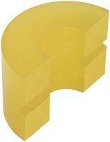 Allstar Performance Third Link Half Bushings ALL56393 Bushing, Bushing, Yellow, 70 Durometer, Each thumbnail 2