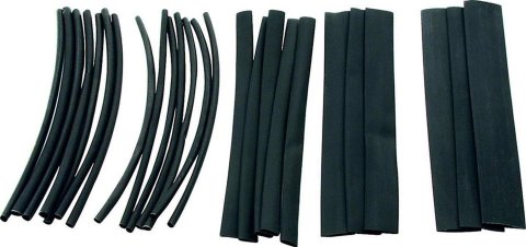 Allstar Performance Heat Shrink Tubing ALL76160 Wiring, Sleeves, Black, Set of 30