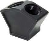 Allstar Performance Y-Block Adapters ALL31159 Fitting, Adapter, Billet Aluminum, Natural, 1 1/4-12 in. O-ring Female Thread, -12 AN O-ring Female AN, -12 AN O-ring Female AN, Each thumbnail 1