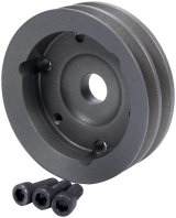 Allstar Performance Crankshaft Pulleys ALL31094 Premium aluminum pulleys accept 1/2 in wide performance grade v-belts. thumbnail 1