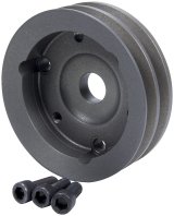 Allstar Performance Crankshaft Pulleys ALL31094 Premium aluminum pulleys accept 1/2 in wide performance grade v-belts. thumbnail 2