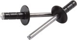Allstar Performance Multi-Grip Rivets ALL18087 Rivets, Blind Rivets, Multi-Grip, 3/16 in. Rivet, 1/2 in. Head, Aluminum/Steel, Black, Set of 250 thumbnail 1