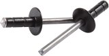 Allstar Performance Multi-Grip Rivets ALL18087 Rivets, Blind Rivets, Multi-Grip, 3/16 in. Rivet, 1/2 in. Head, Aluminum/Steel, Black, Set of 250 thumbnail 2